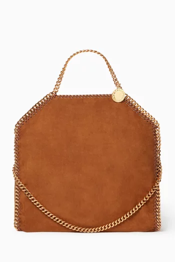 Falabella Fold-over Tote Bag in Alter Suede