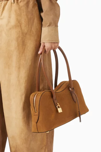 Medium Ryder Shoulder Bag in Alter Suede