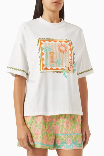 Printed T-shirt in Jersey