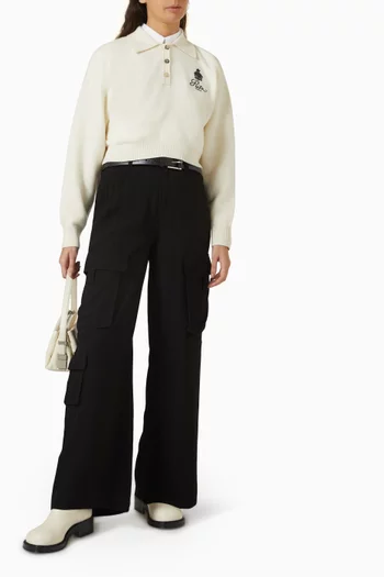 x Ritz Crest Sweater in Cashmere