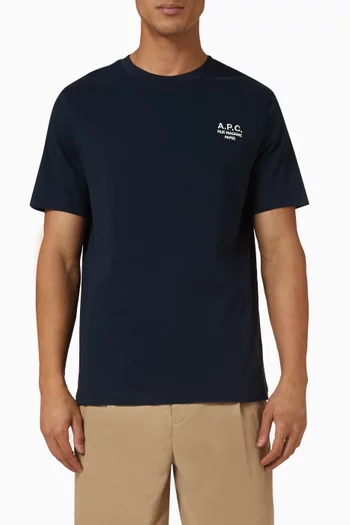 تي شيرت بطبعة شعار Rue Madame قطن عضوي