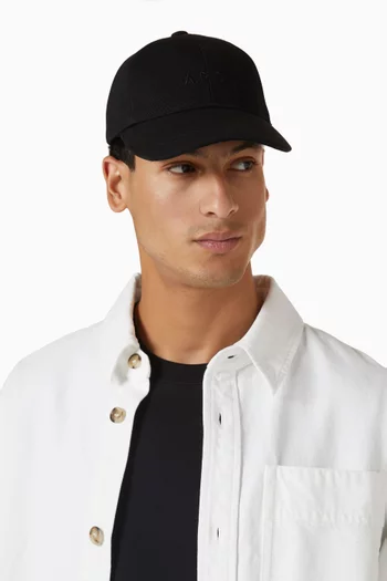Charlie Baseball Cap in Cotton-canvas