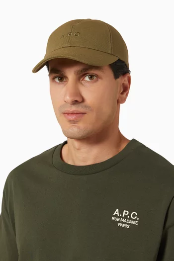 Charlie Baseball Cap in Cotton-canvas