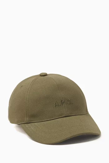 Charlie Baseball Cap in Cotton-canvas