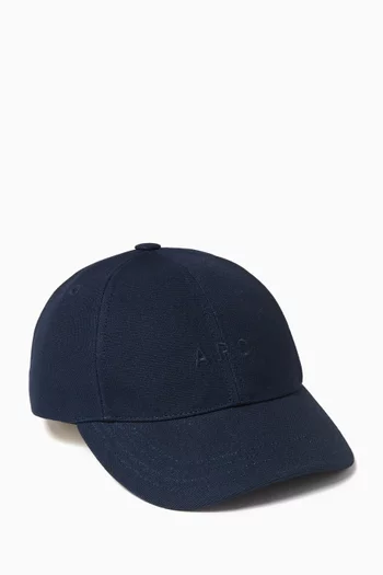 Charlie Baseball Cap in Cotton-canvas