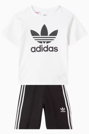 Logo T-shirt & Shorts Set in Jersey