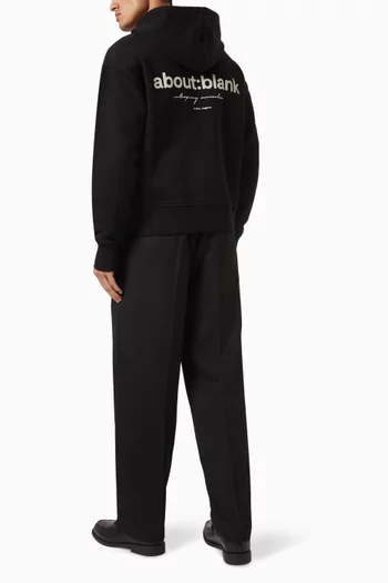 Box Logo Zip Hoodie in Cotton