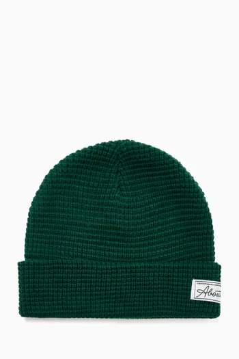 Waffle Script Beanie
