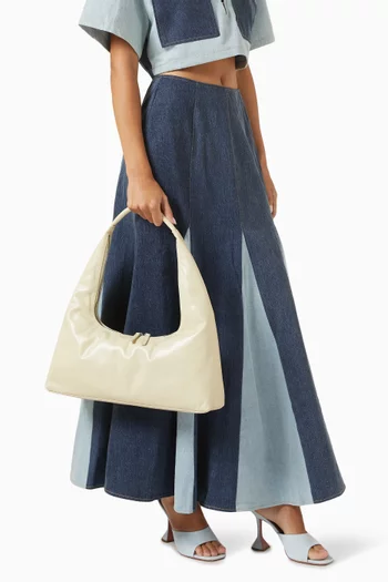 Large Hobo Shoulder Bag in Leather