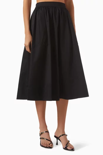 Elasticated Midi Skirt