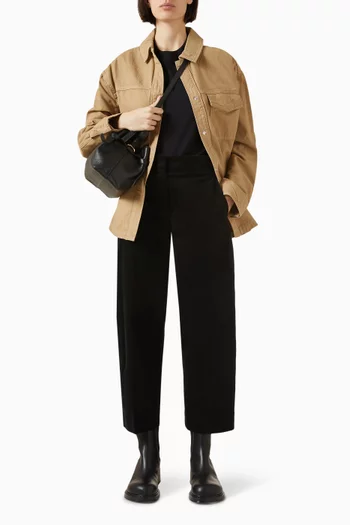 Cropped Corduroy Trousers