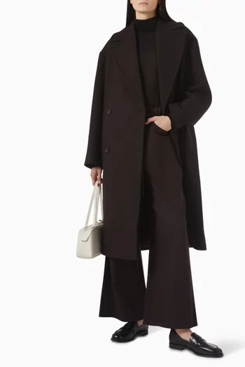 Wide-Leg Drawstring Trousers