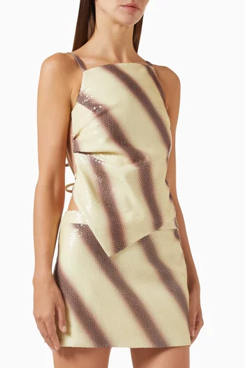 Ibiza Sequin-embellished Top