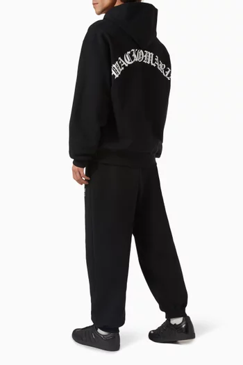 Full-zip Hooded Sweatshirt in Heavyweight Cotton