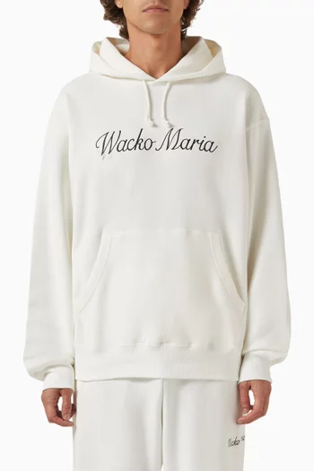Pullover Hooded Sweatshirt in Mid-weight Cotton