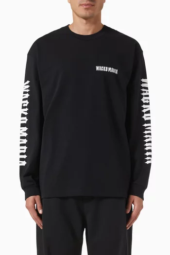 Logo Washed T-shirt in Cotton