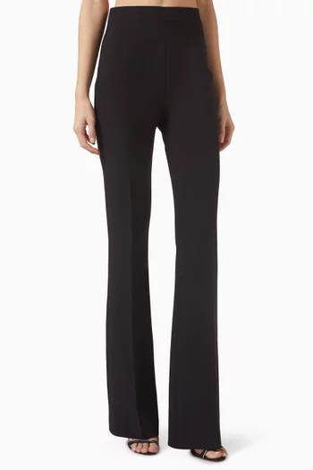 Alexa Semi-flare Pants in Heavy Crepe