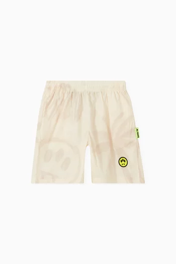 Graphic-print Sweatshorts in Cotton