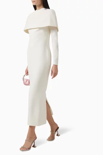 Gullu Midi Dress in Crepe