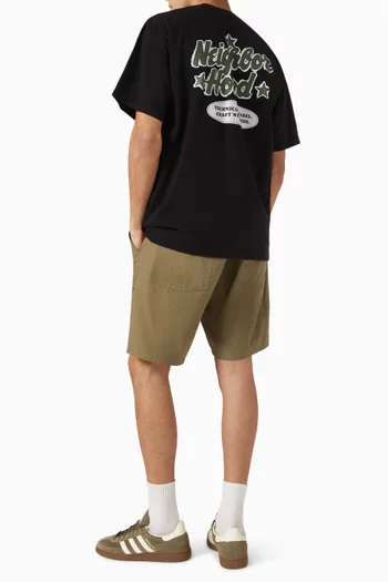 تي شيرت بطبعة قطن