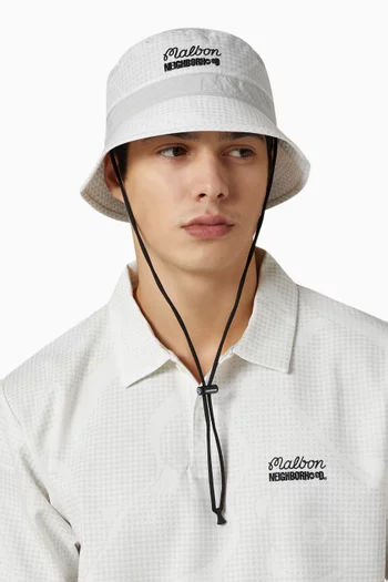 x Malbon Golf Bucket Hat in Nylon-taffeta