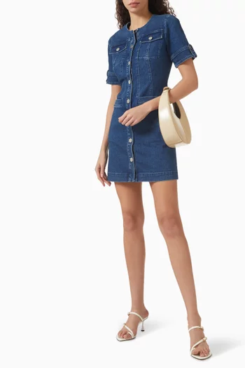Gale Mini Dress in Denim