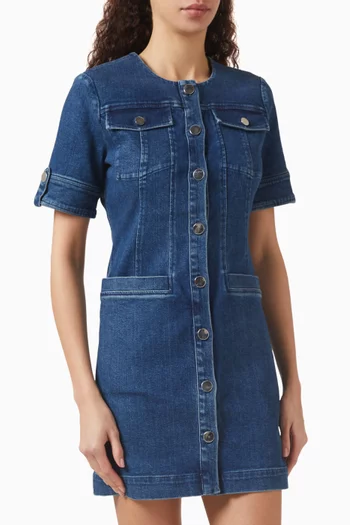 Gale Mini Dress in Denim