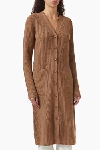 Isabella Long Cardigan in Knit