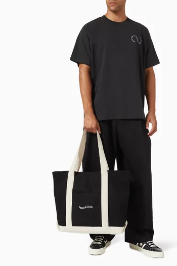 Wordmark Boat Tote Bag in Canvas
