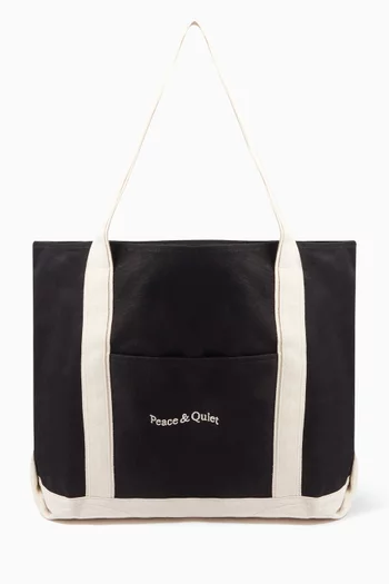 Wordmark Boat Tote Bag in Canvas