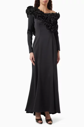 Rogue One-shoulder Gown in Satin