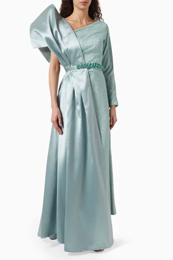 Boticelli Gown in Crepe & Lace