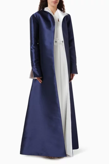 Ava Cape & Dress Set in Satin
