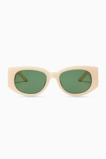 Memphis Oval Sunglasses in Acetate