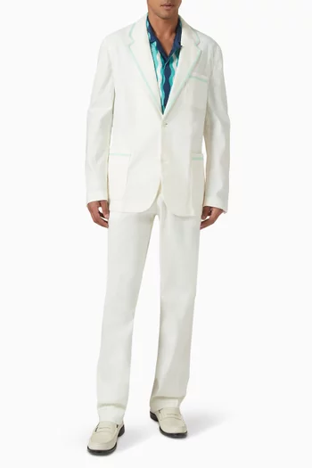 Single-breasted Blazer in Linen