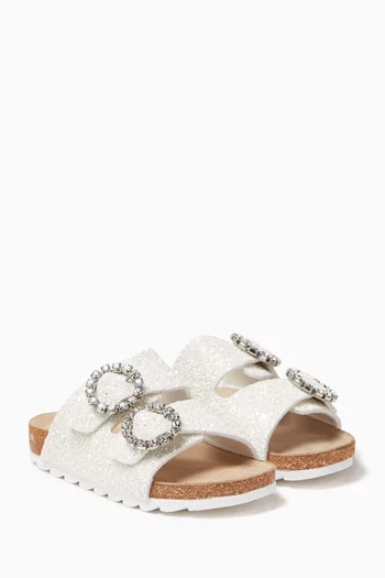 Glitter-embellished Sandals