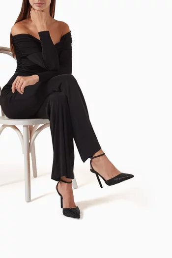 All-over Rhinestone Pumps