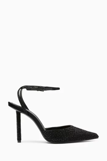 All-over Rhinestone Pumps