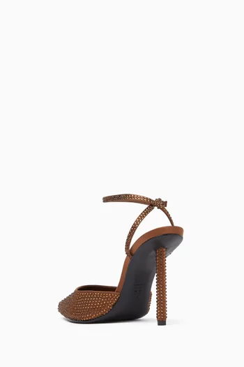All-over Rhinestone Pumps
