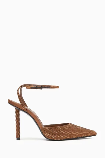 All-over Rhinestone Pumps