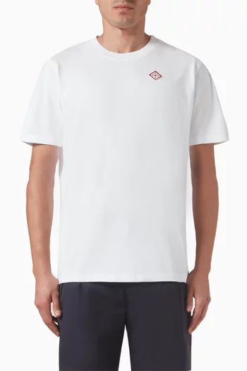 Diamond Logo Patch T-shirt in Organic Cotton