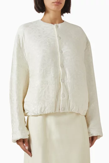 Bomber Jacket in Jacquard