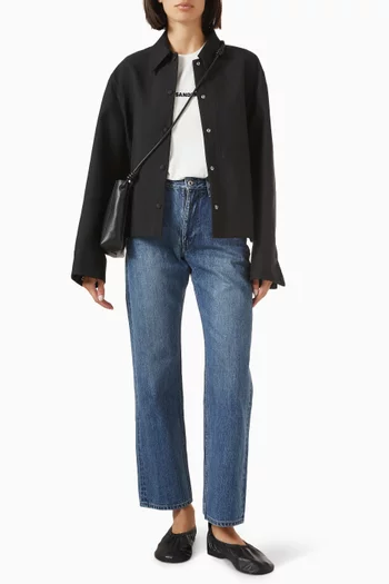 Overshirt in Techno Gabardine