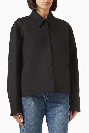 Overshirt in Techno Gabardine