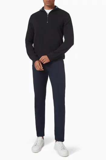 Half-zip Sweater in Organic Cotton