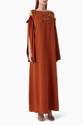 Sequin & Bead-embellished Kaftan