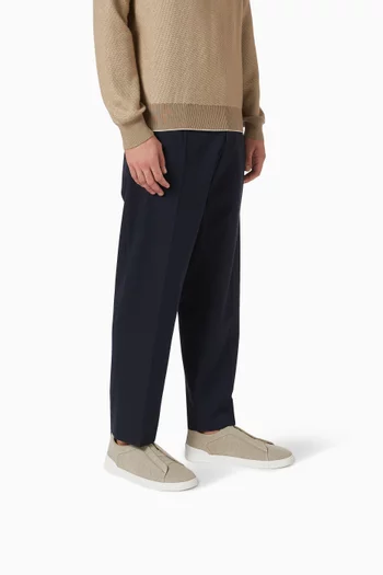 Triple Stitch™ Sneakers in Cotton-linen Blend