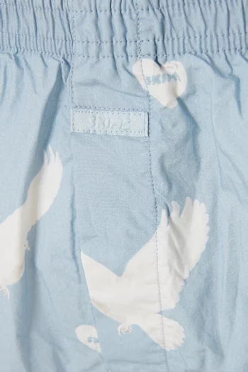 بوكسر بحياكة داخلية 3‏ بوصات قطن بوبلين