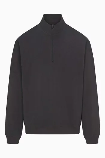 Jersey Lounge Quarter Zip Pullover Sweatshirt
