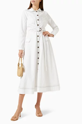 Camille Belted Midi Dress
